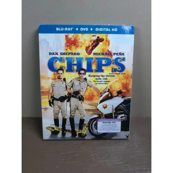 CHIPs (Blu-ray, 2017) - New Sealed With Sleeve - Picture 7 of 8